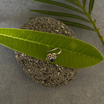 Blue Lapis Flower Clip-on